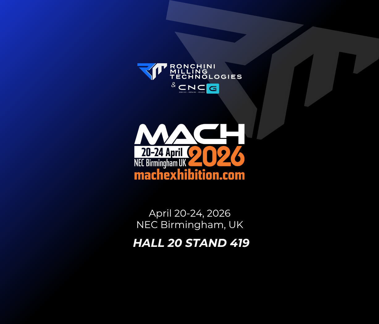 Fresatrici CNC - CNC milling machines - UK - Ronchini - Mach